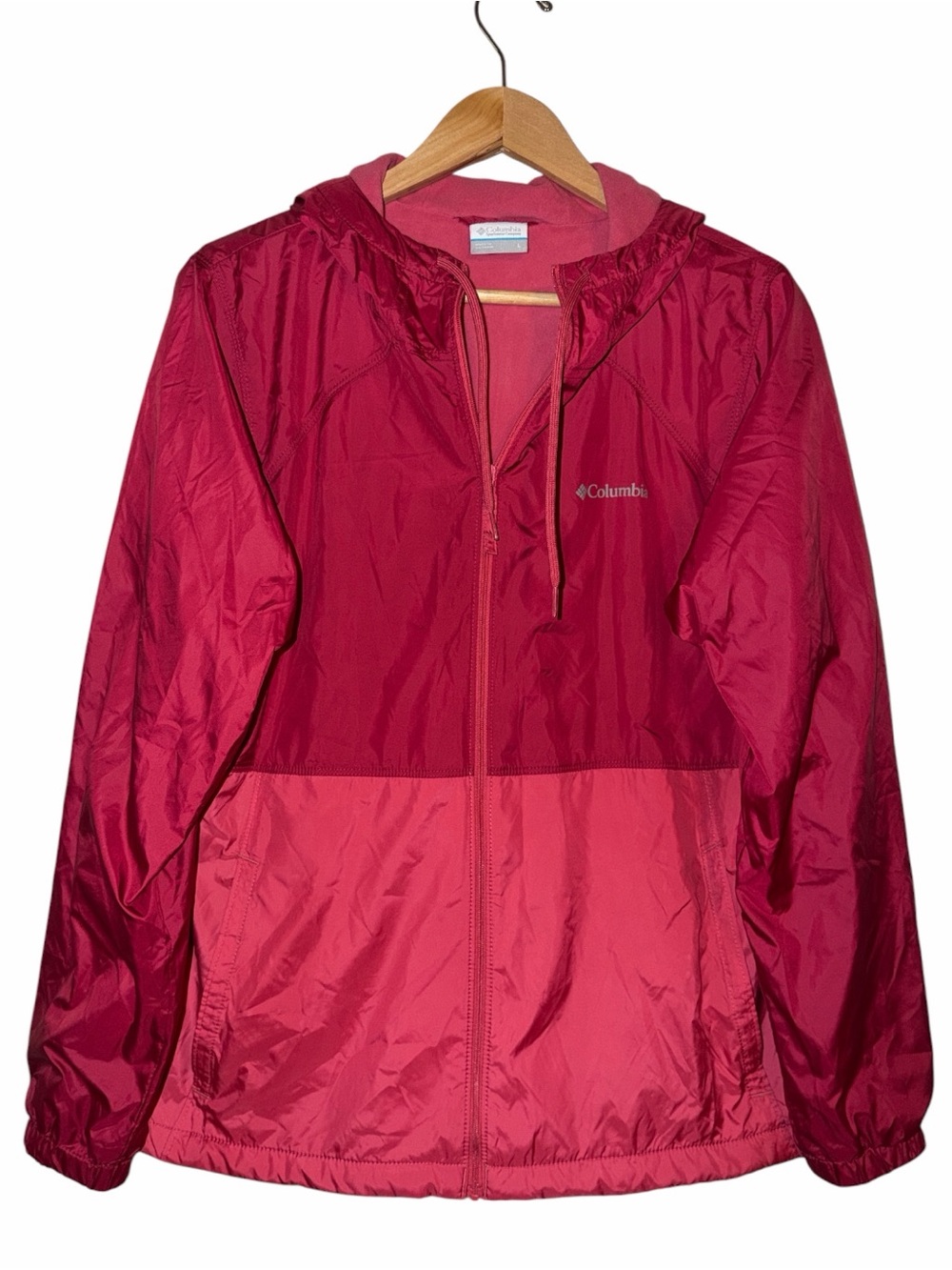 Columbia Flash Forward Windbreaker Women’s Large Two Tone Jacket Gorpcore Fall